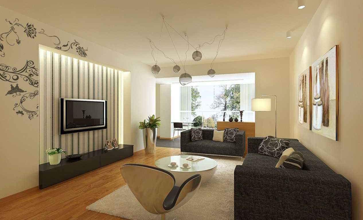 desain interior ruang keluarga kecil minimalis
